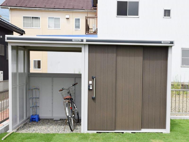 岐阜県関市　ヨド物置　エルモコンビ