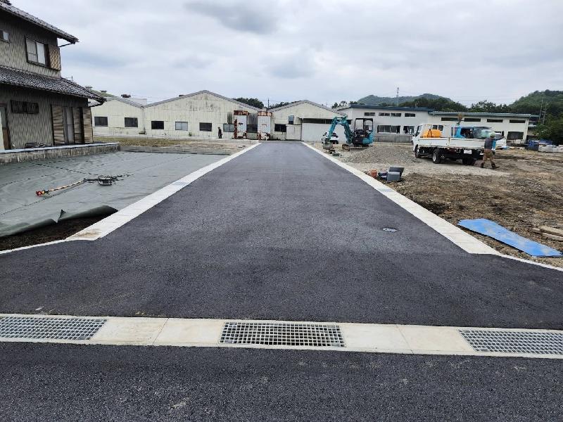 指定道路築造工事　幅員6ｍ・延長53.4ｍの道路整備