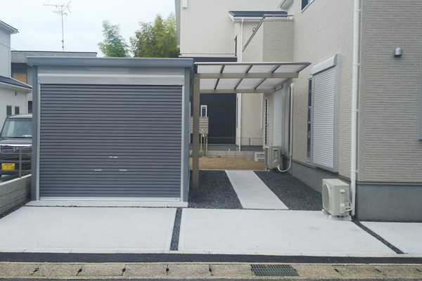 ガレージ・物置工事「ガレージ・物置の施工写真」